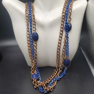 N2804  exquisite‎ chain multi tier necklace
